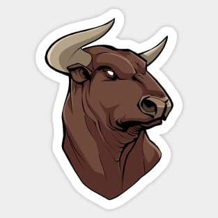 Bull Portrait Sticker